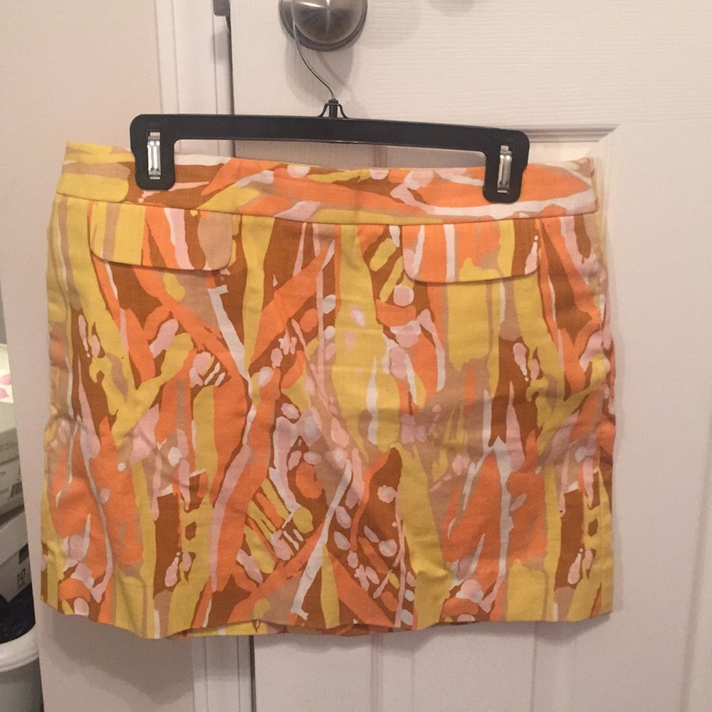 Multi color mini skirt